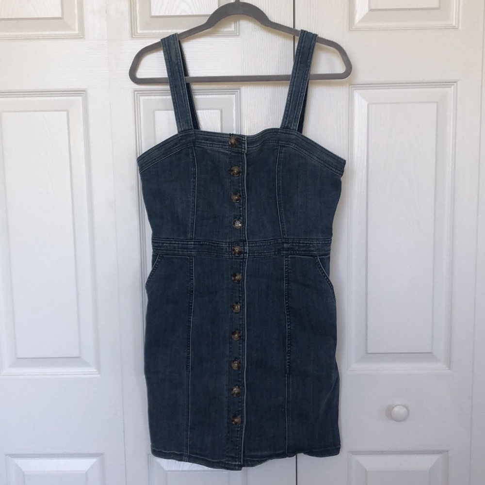 Button-Up Curvy Jean Dress